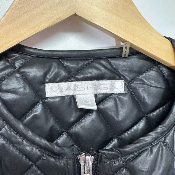 Via Spiga Black Quilted Zip Up Jacket Size XS - Picture 9 of 11
